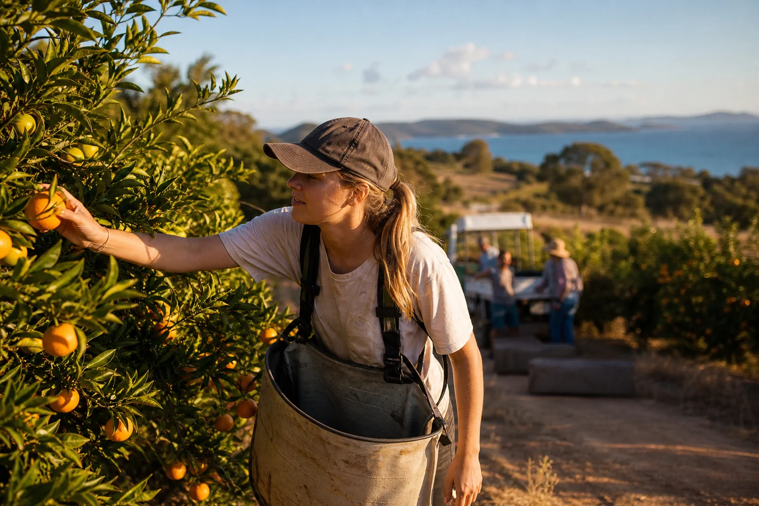 Illustration : Travail ferme Australie : guide fruit picking & 88 jours